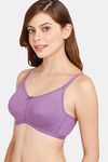 Rosaline Everyday Double Layered Non Wired 3/4th Coverage T-Shirt Bra - Amethyst Orchid — thumbnail 3